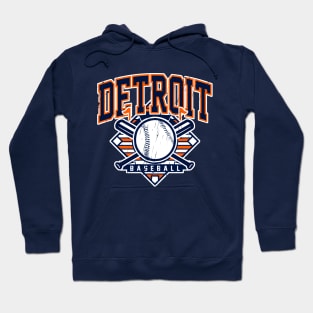 Vintage Detroit Baseball Hoodie